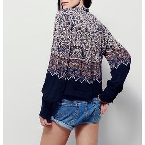 Free People Rescue Me Printed Top